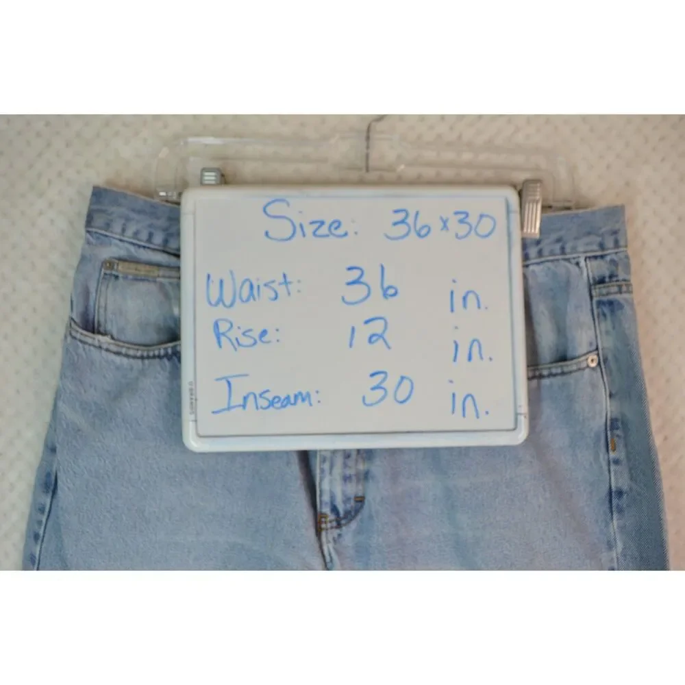 Calvin Klein Jeans Men's 36x30 Easy Fit Double Stone Wash Tapered Jeans